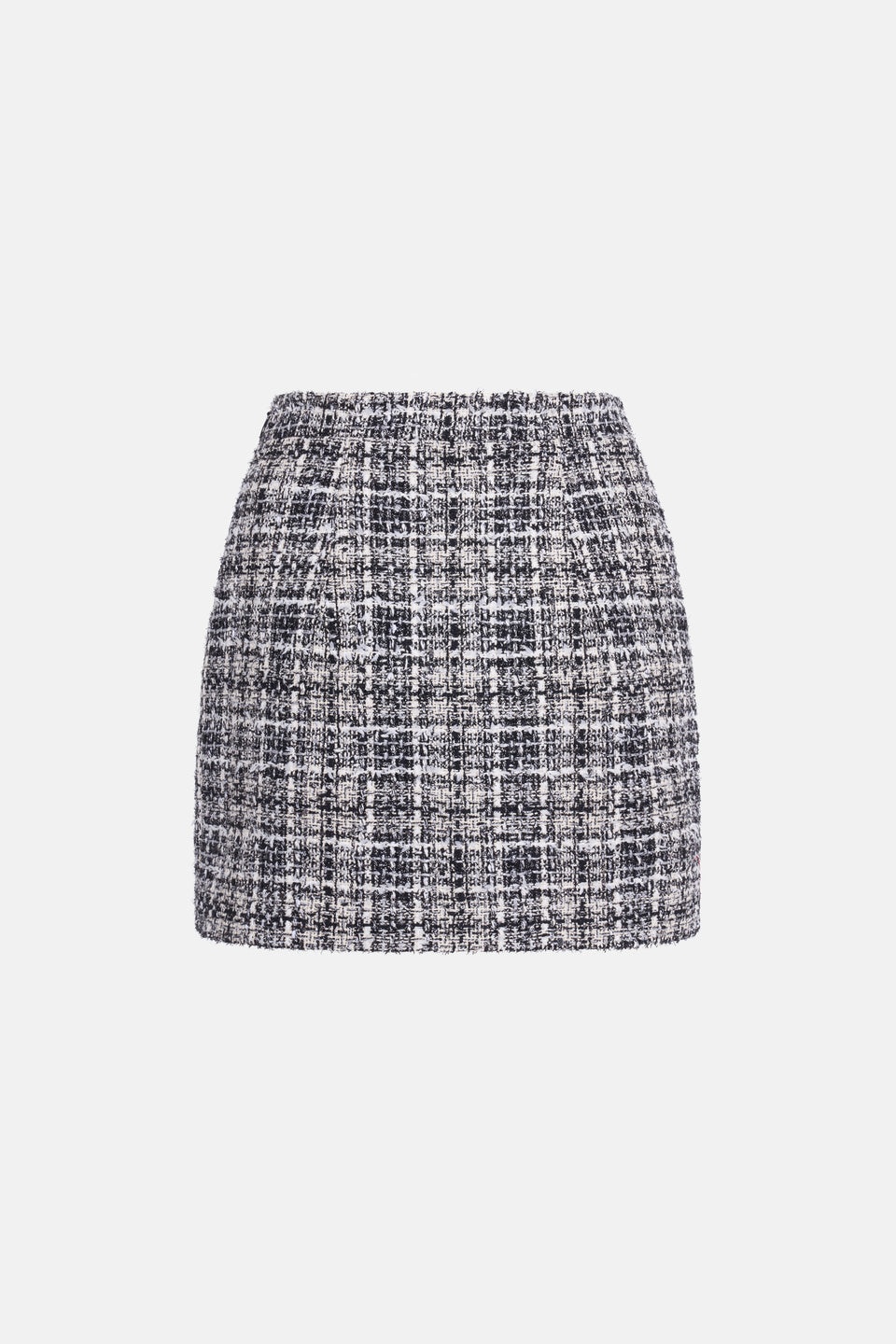 CHECKED LUREX TWEED MINI SKIRT - 2