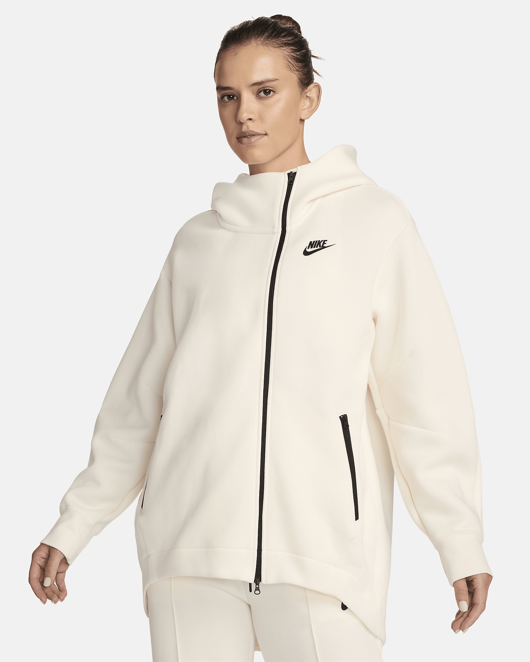 Women's Nike Sportswear Tech Fleece Oversized Full-Zip Hoodie Cape - 1