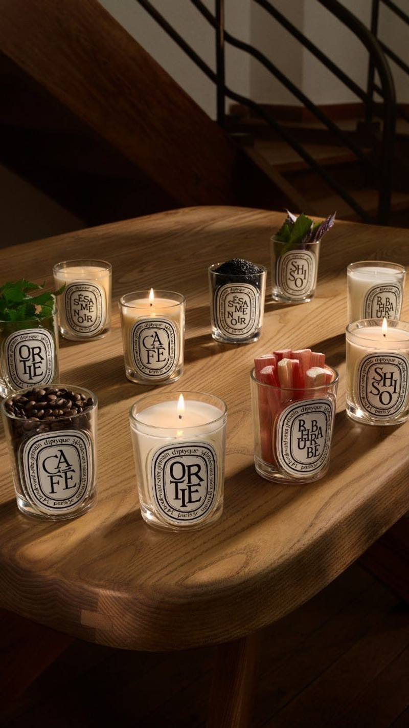 Set of 5 miniature candles - Pre-composed 3