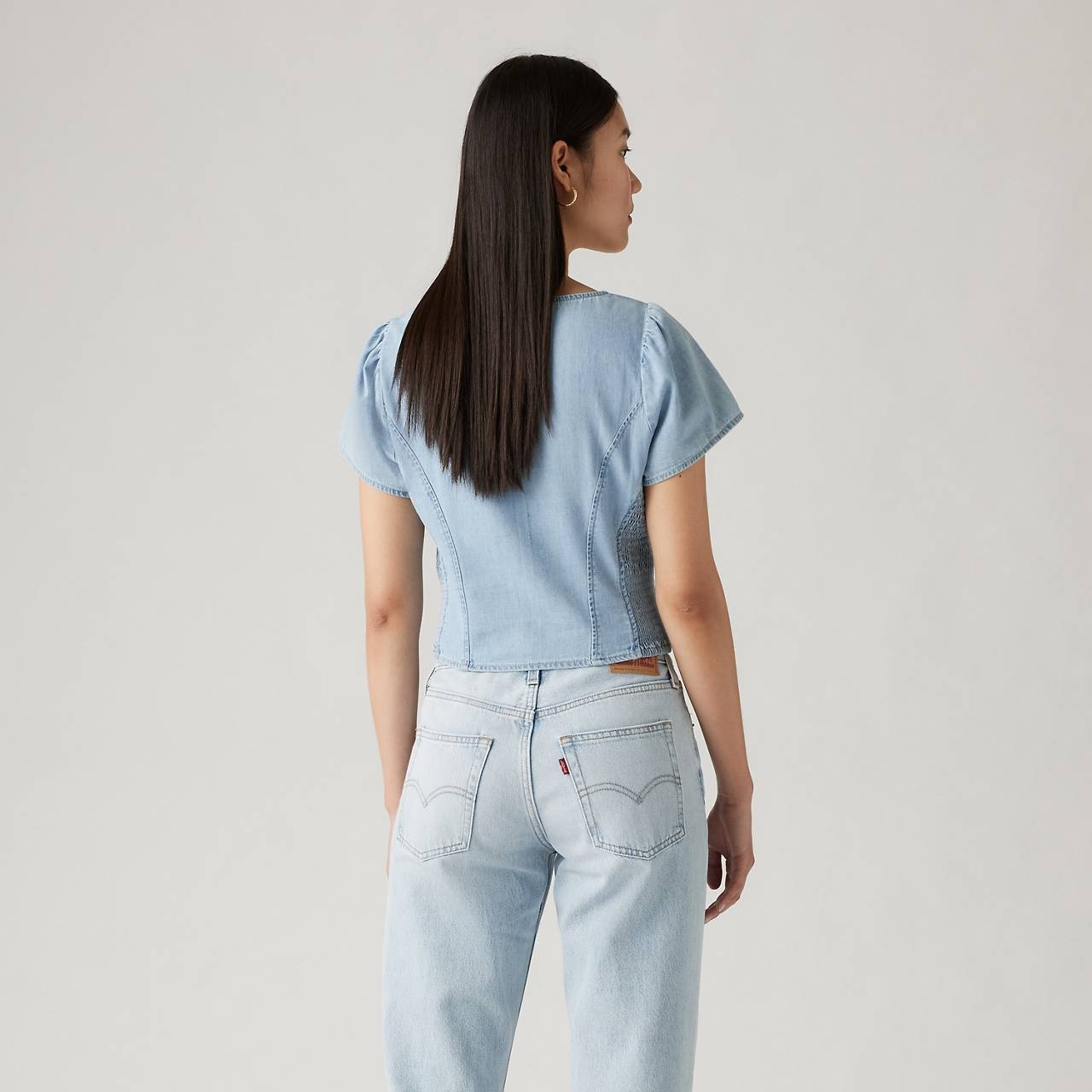 OPHELIA SHORT SLEEVE DENIM CORSET - 3