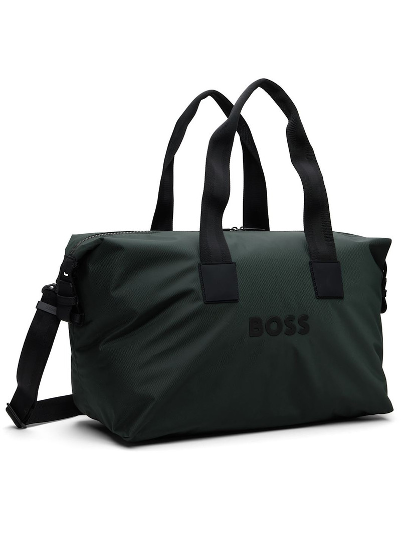 BOSS Green Bonded-Logo Duffle Bag outlook
