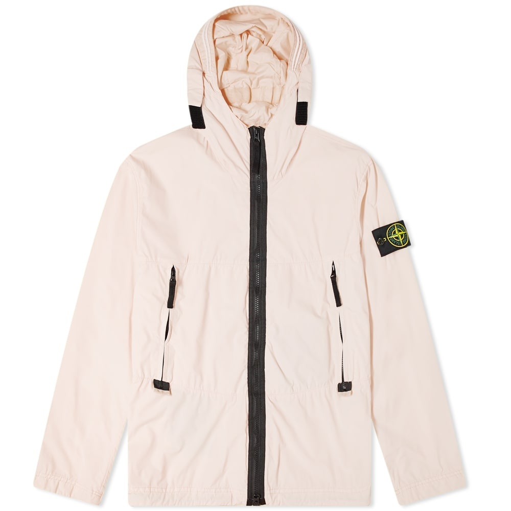 Stone Island Nylon Garment Dyed Hooded Jacket - 1