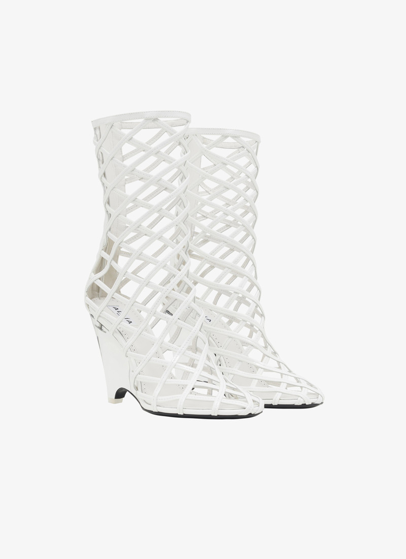 LA CAGE WEDGE BOOTIES IN LAMBSKIN 3