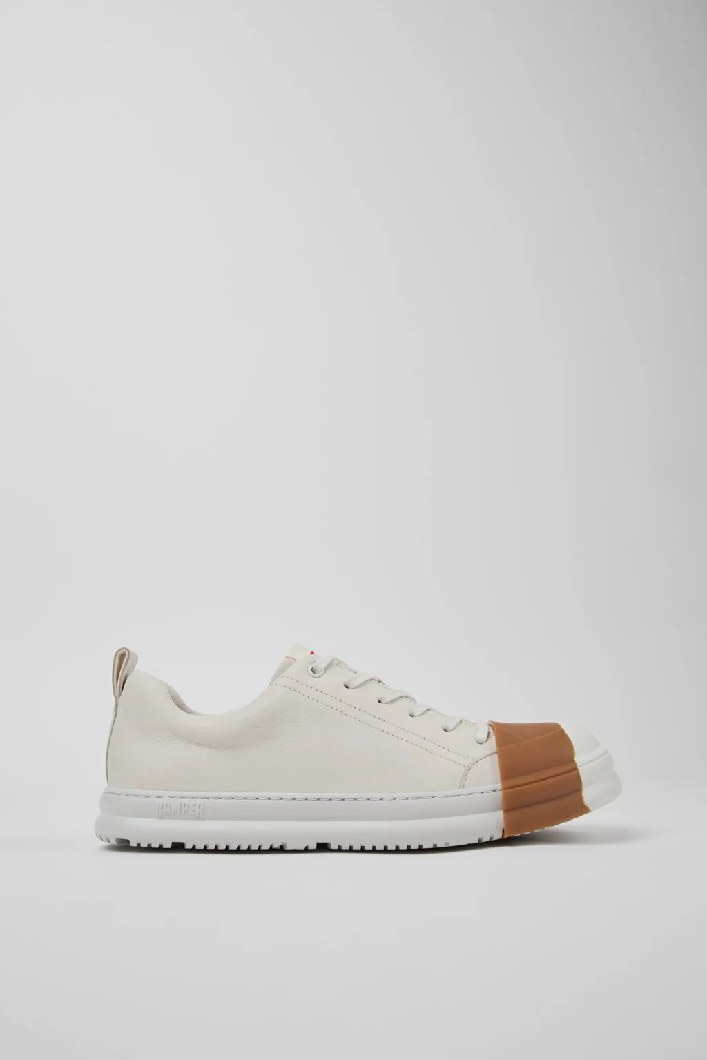 Junction Runner White Leather Men's Sneakers. - 1