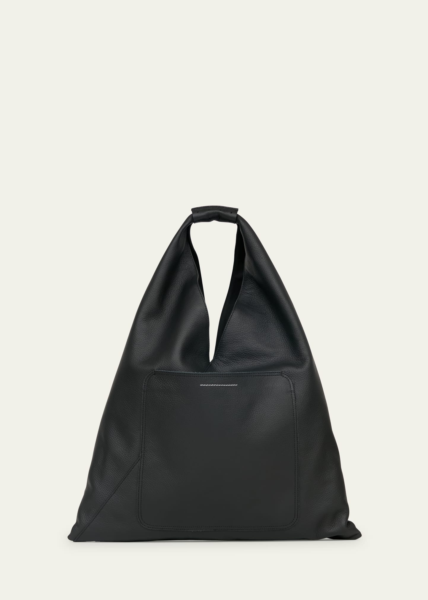Classic Japanese Biker Leather Shoulder Bag - 2