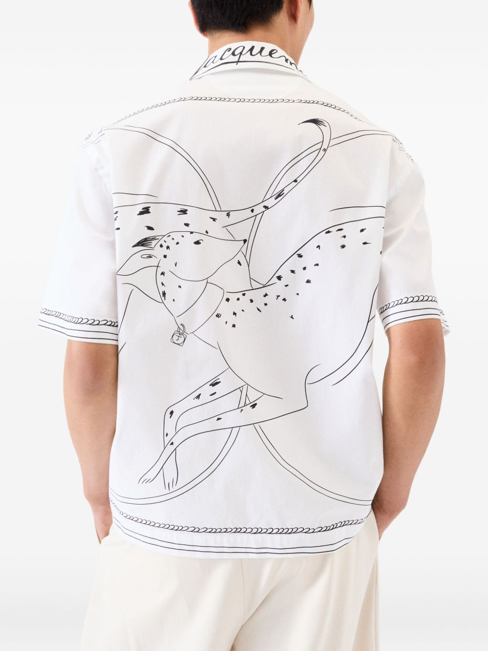 DOG-PRINT SHORT-SLEEVE SHIRT - 4