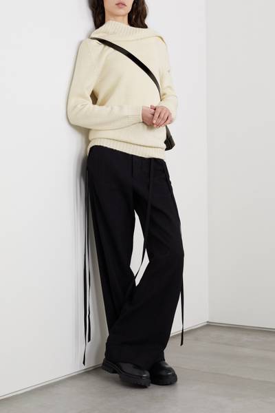Ann Demeulemeester Draped alpaca, wool and cashmere-blend sweater outlook