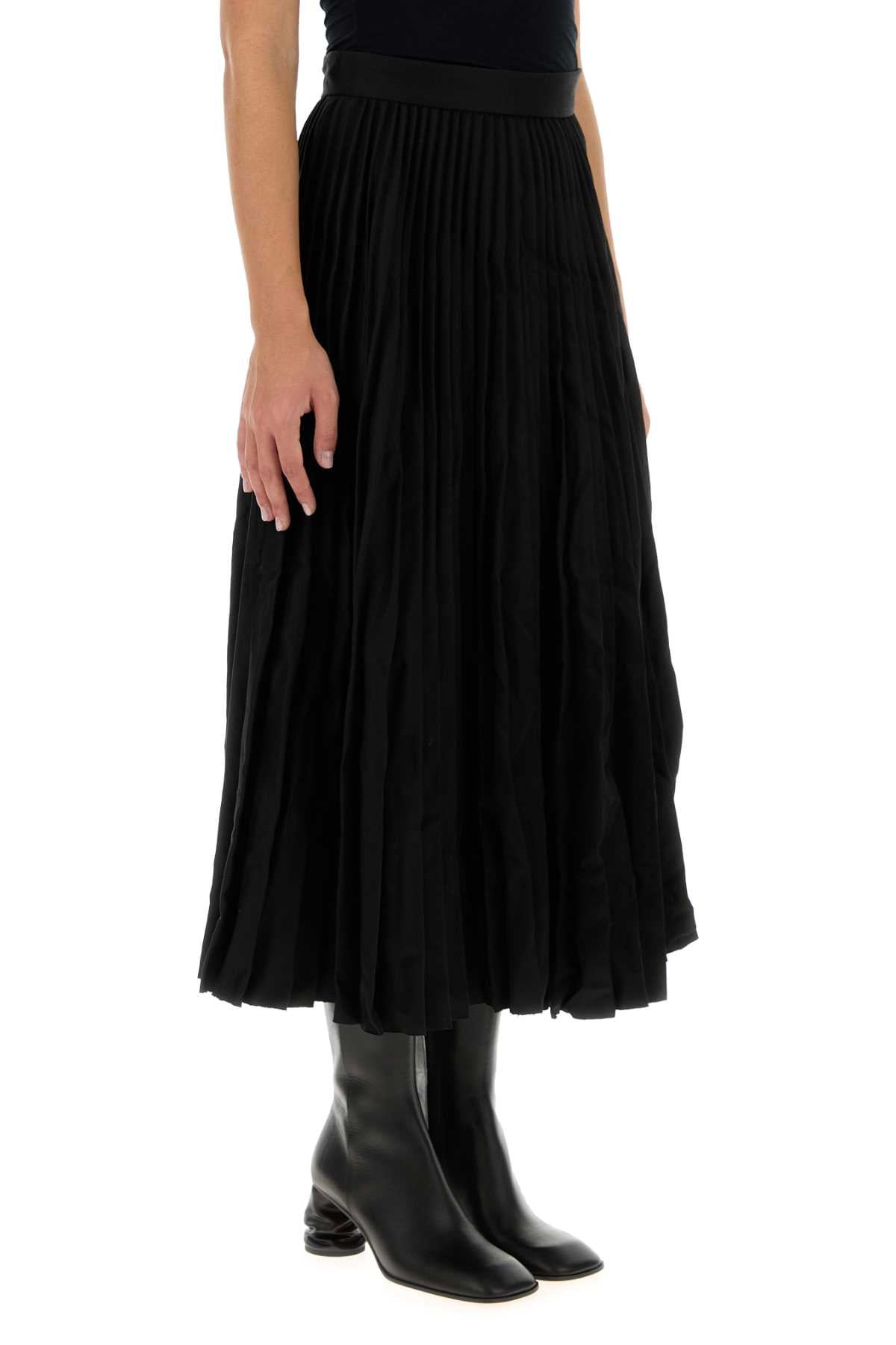 Balenciaga Women Black Wool Skirt - 3