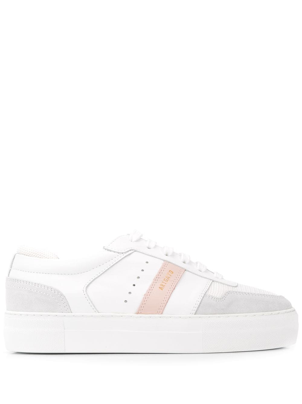 striped low-top trainers - 1