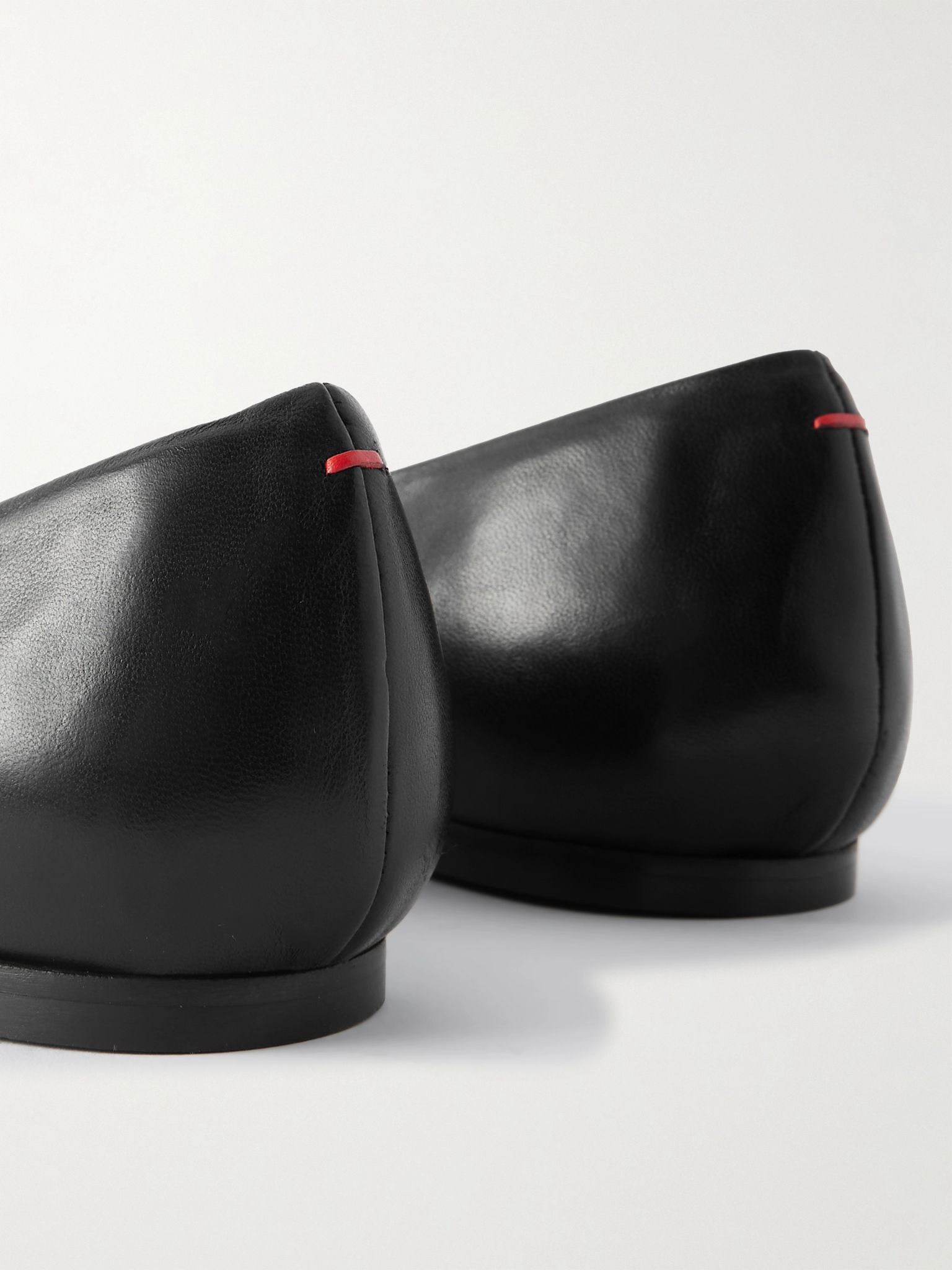 Cassy leather point-toe flats Black - 4