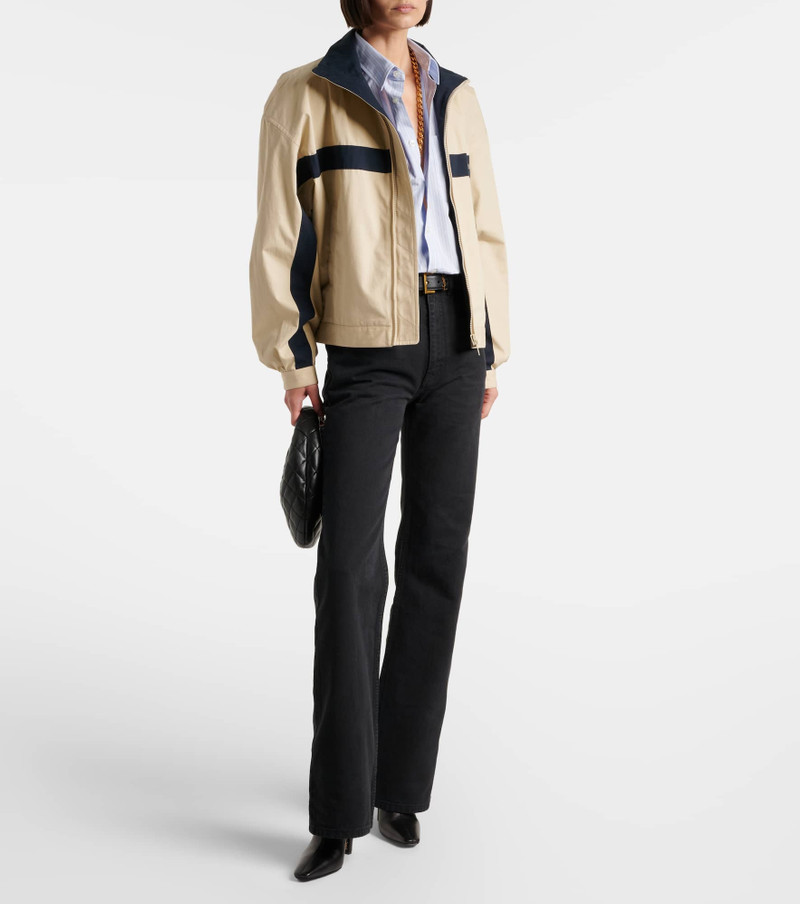 SAINT LAURENT Striped cotton poplin shirt outlook