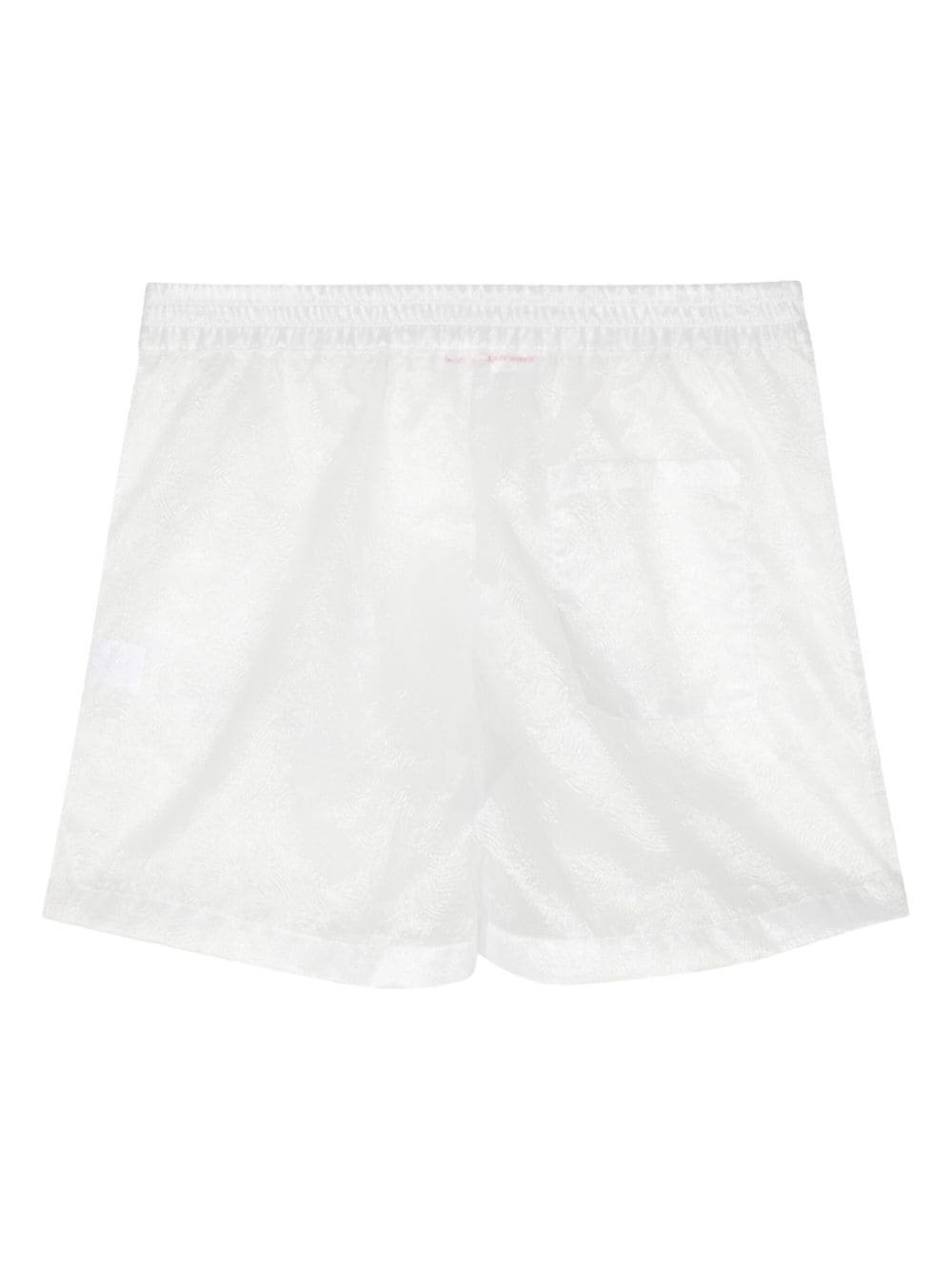 floral-jacquard satin shorts - 2