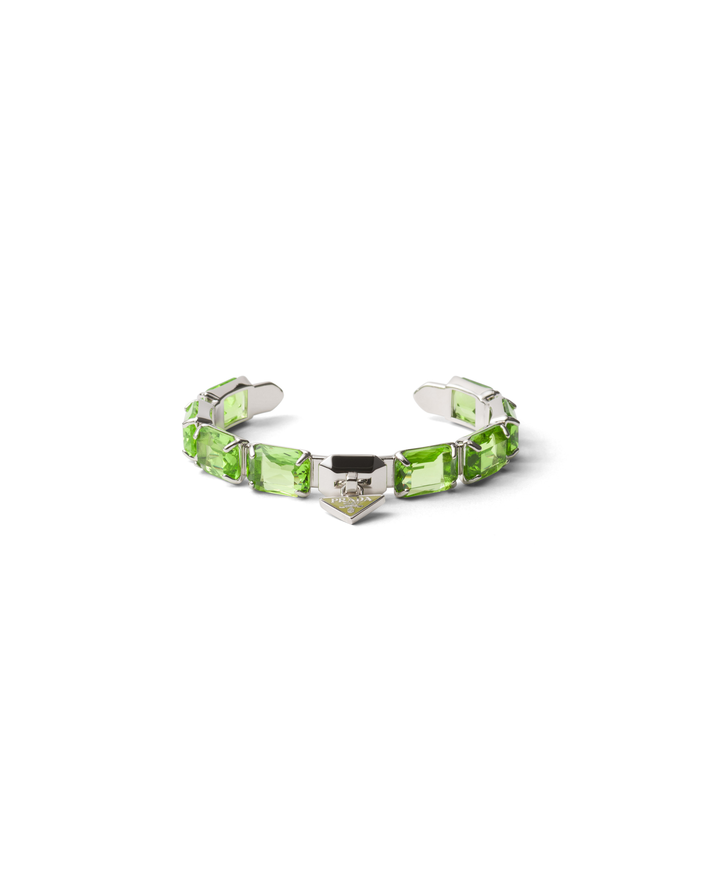 Metal bracelet with crystals - 1