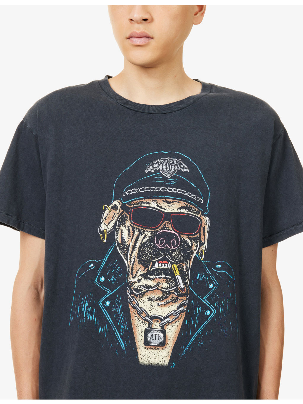 Printed Crewneck Cotton-Jersey T-Shirt - 5
