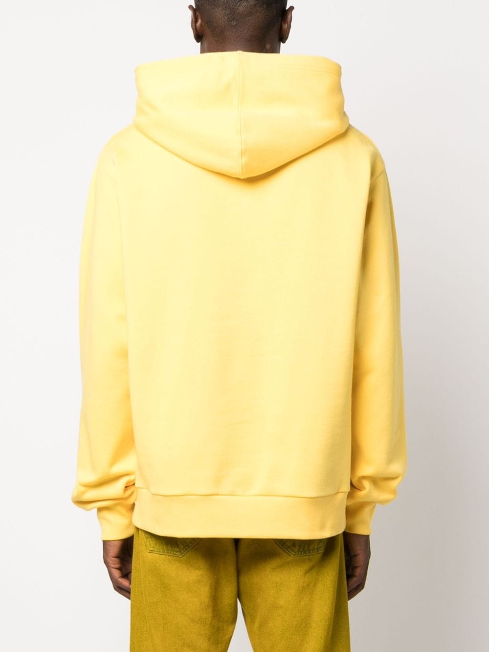 logo-print cotton hoodie - 4