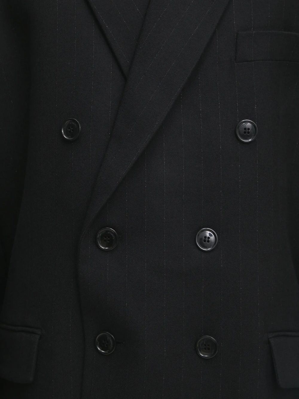 pinstriped double-breasted blazer - 5