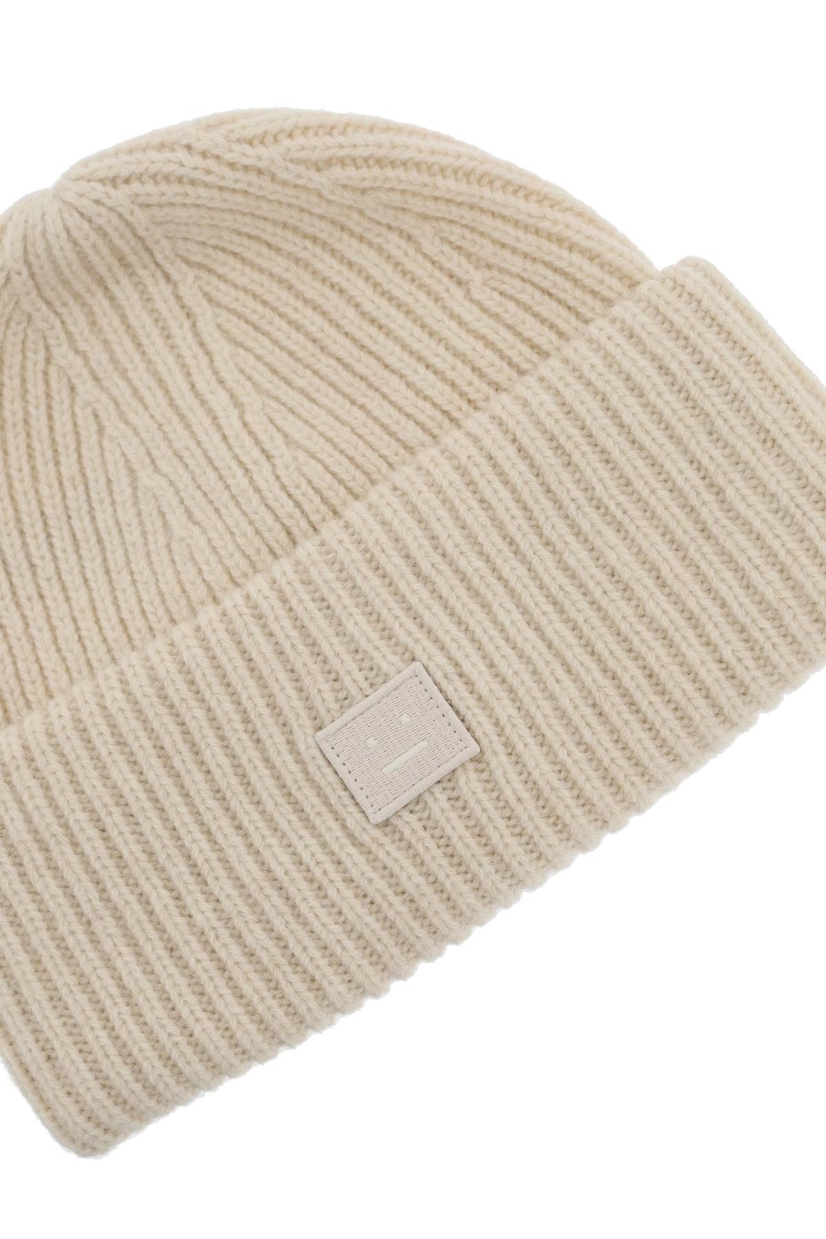 Acne Studios Ribbed Wool Beanie Hat With Cuff Women - 3