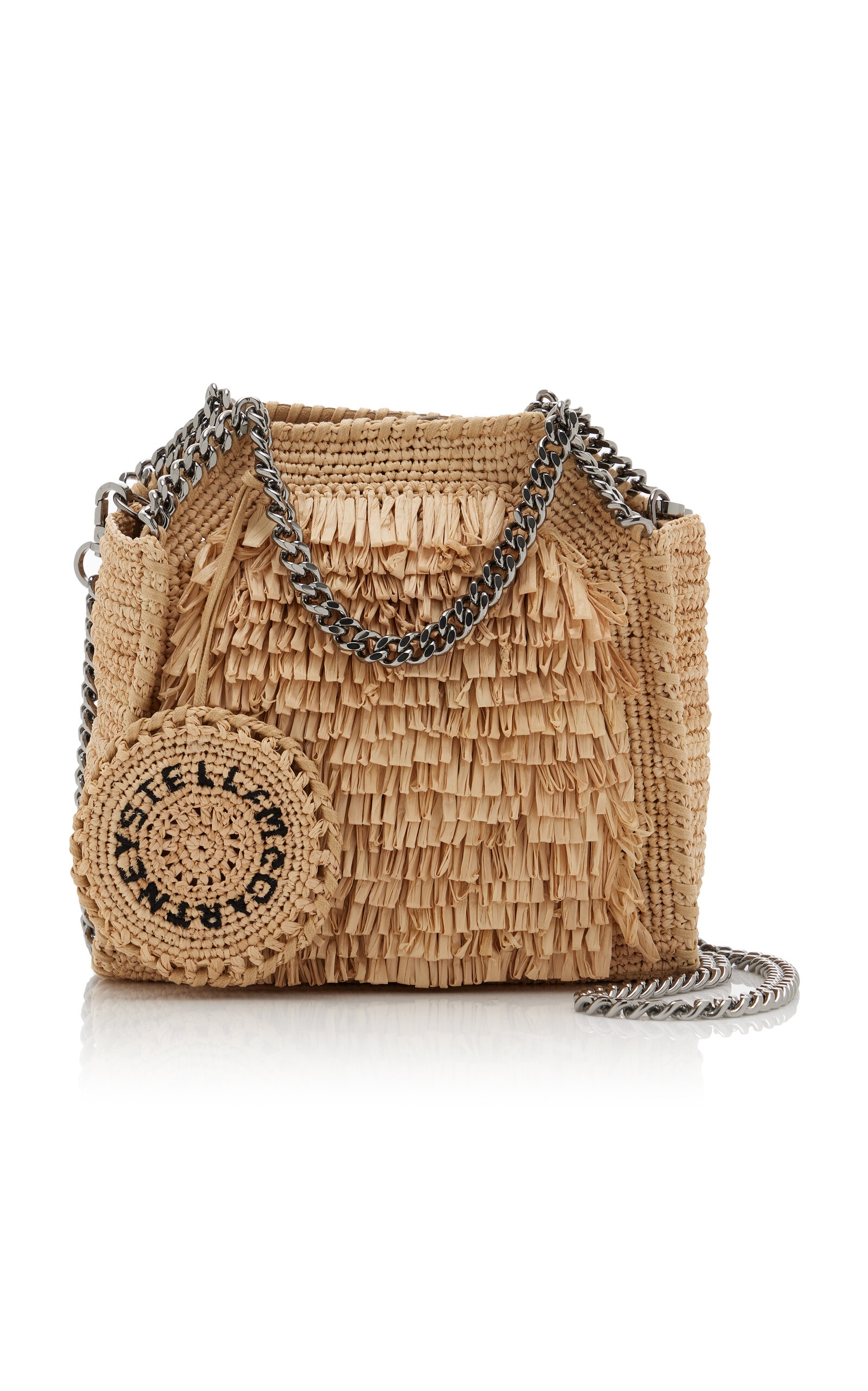 Tiny Falabella Eco-Raffia Tote neutral - 1