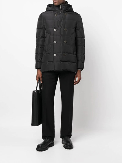 Canali padded hooded down jacket outlook