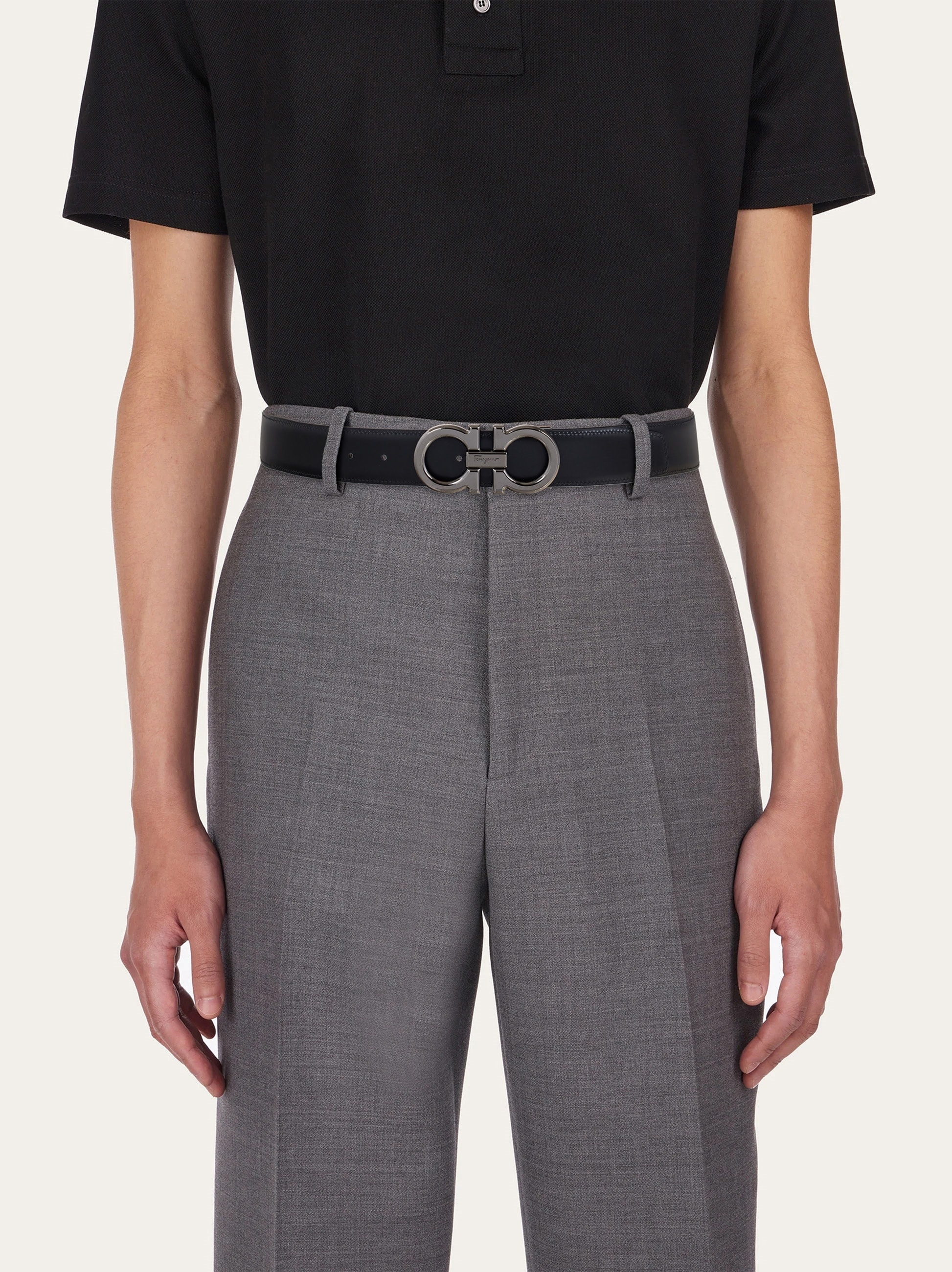 Reversible and adjustable Gancini belt - 5