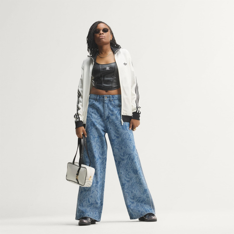 ADIDAS LIBERTY LONDON FIREBIRD MID RISE STRAIGHT DENIM PANT 8