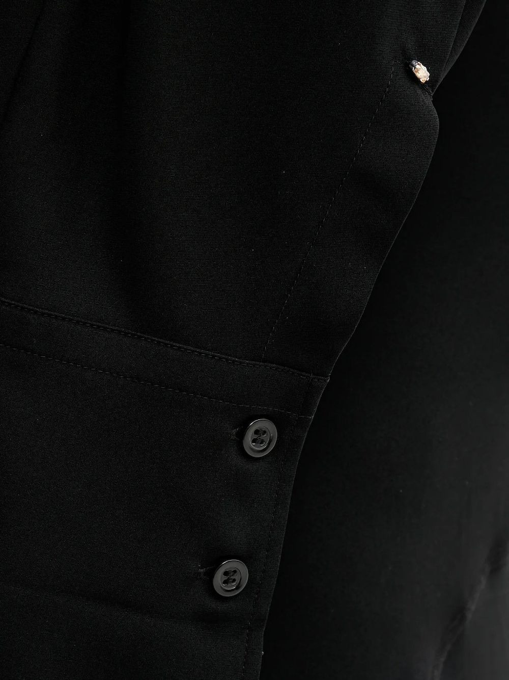 shirt-collar flared midi dress - 5