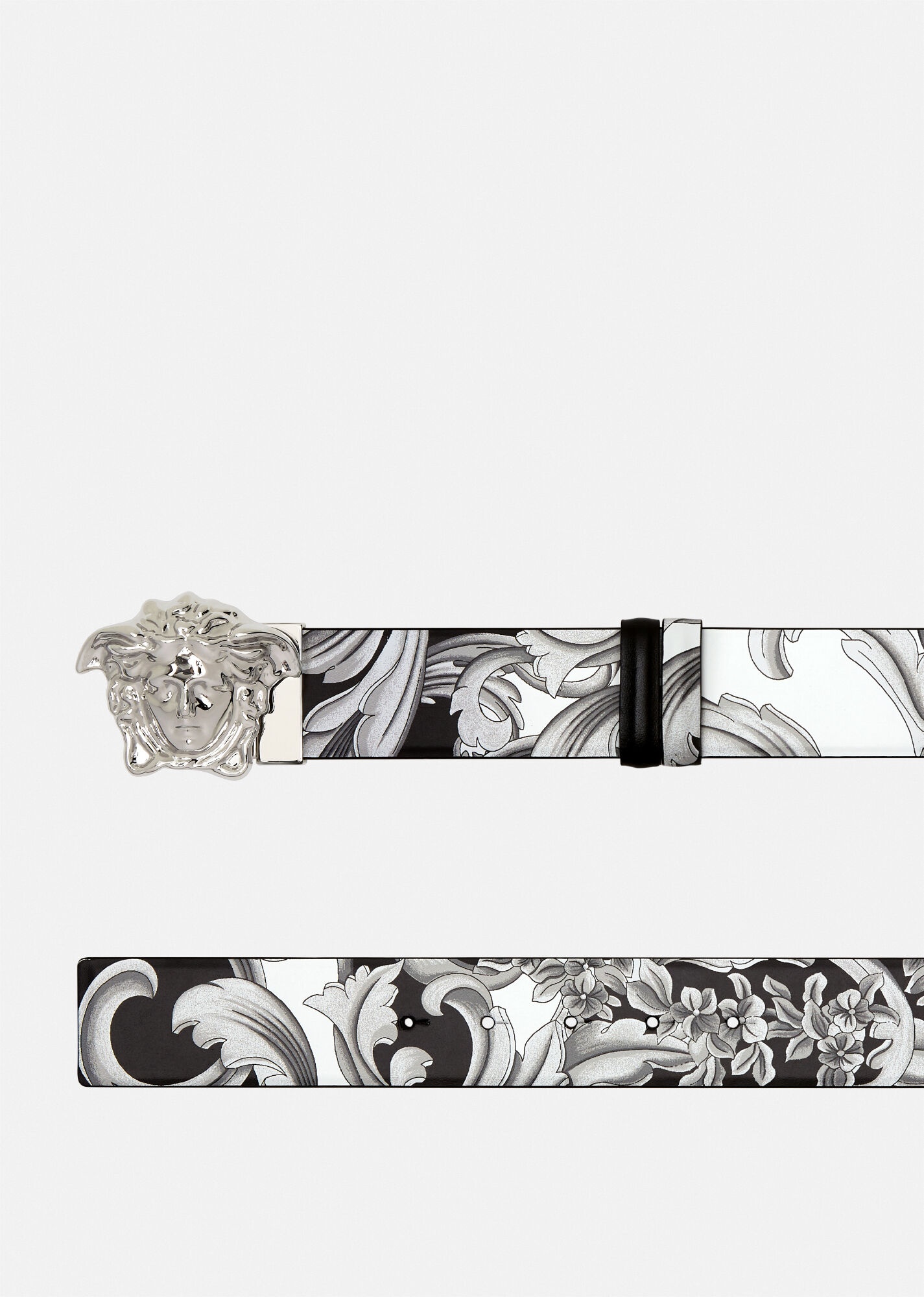 La Medusa Silver Baroque Reversible Belt - 2