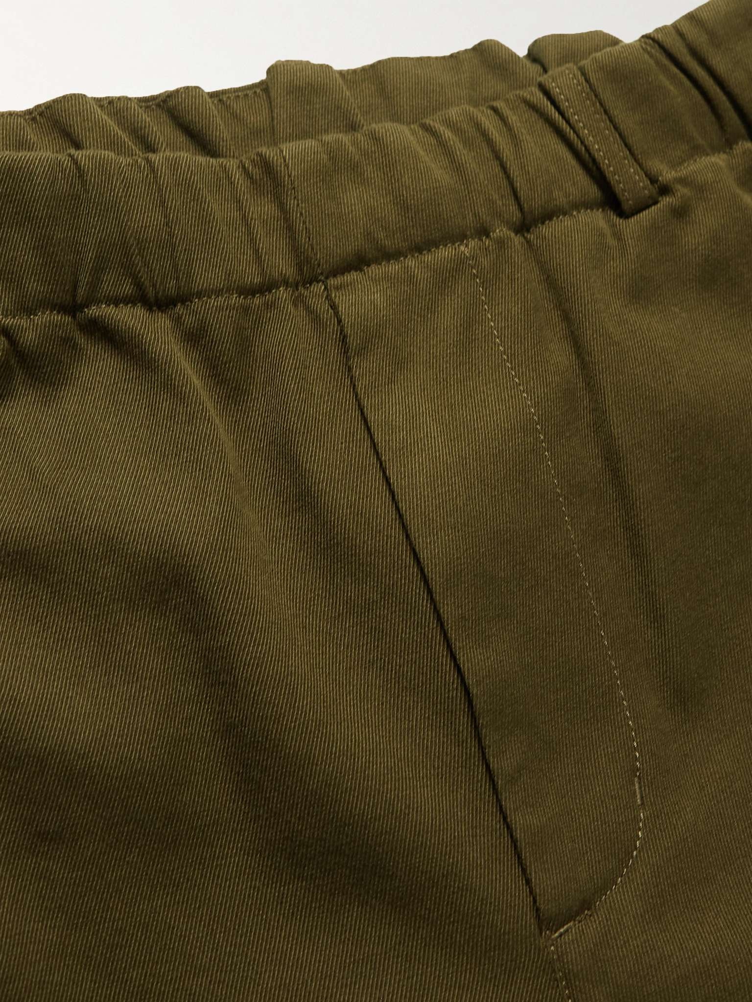 Straight-Leg Cotton-Blend Gabardine Trousers - 3