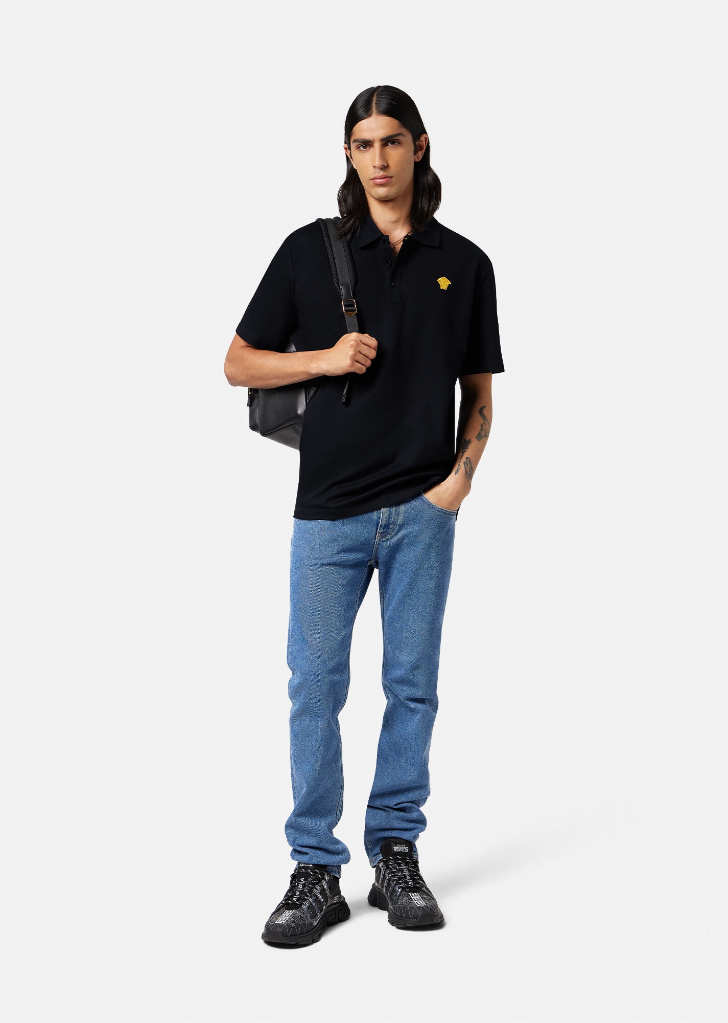 Medusa Short-Sleeved Polo Shirt - 2