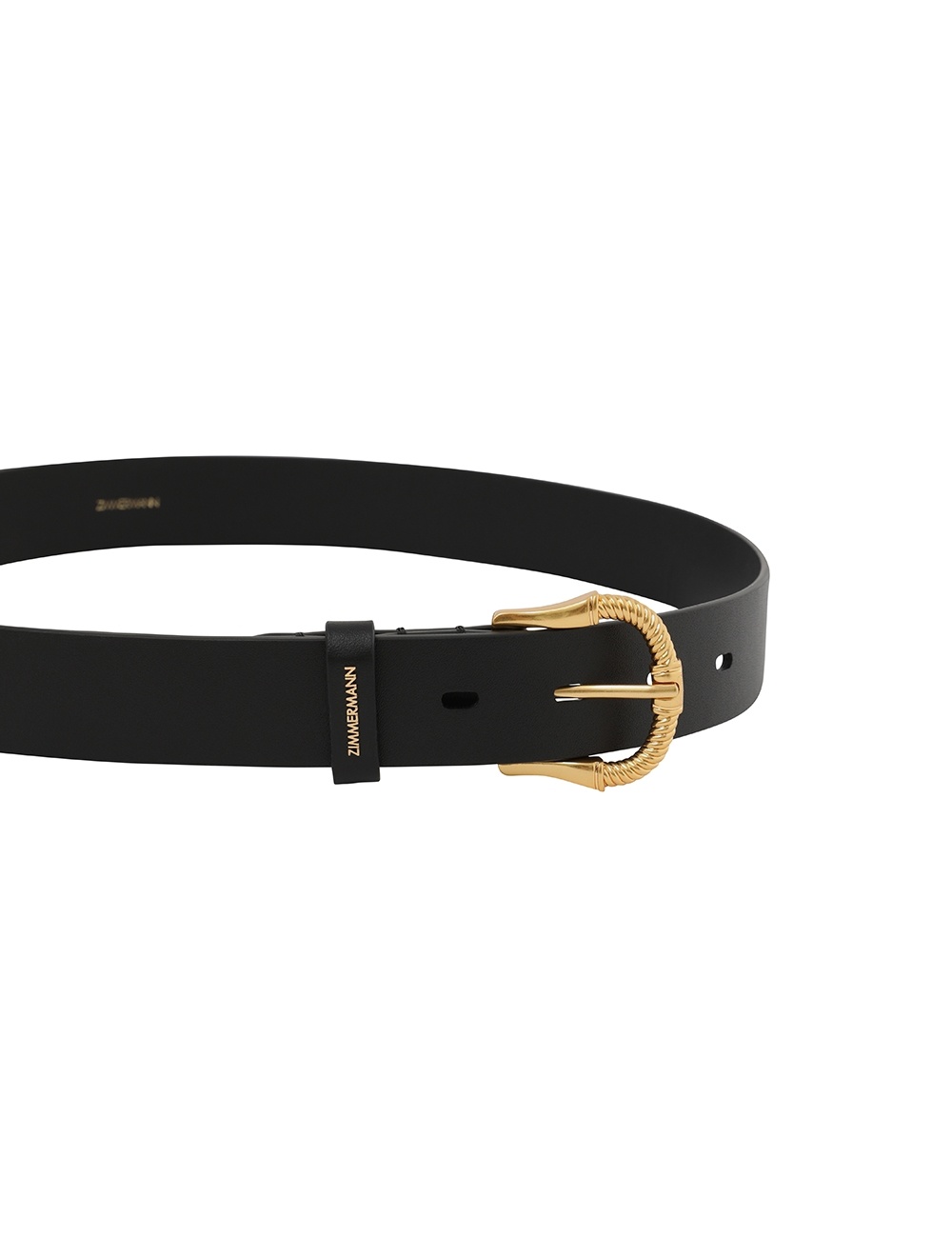 TWISTED BUCKLE LEATHER BELT 30 - 4