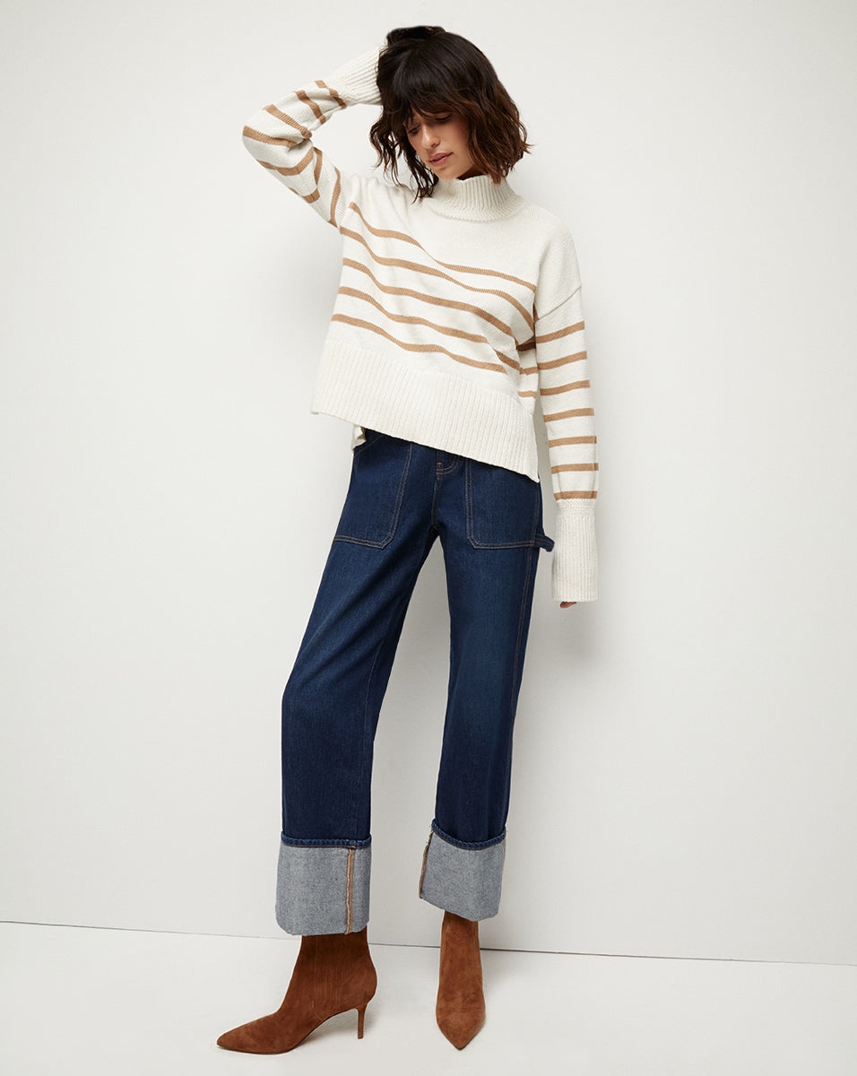 LANCETTI NAUTICAL-STRIPE SWEATER - 1