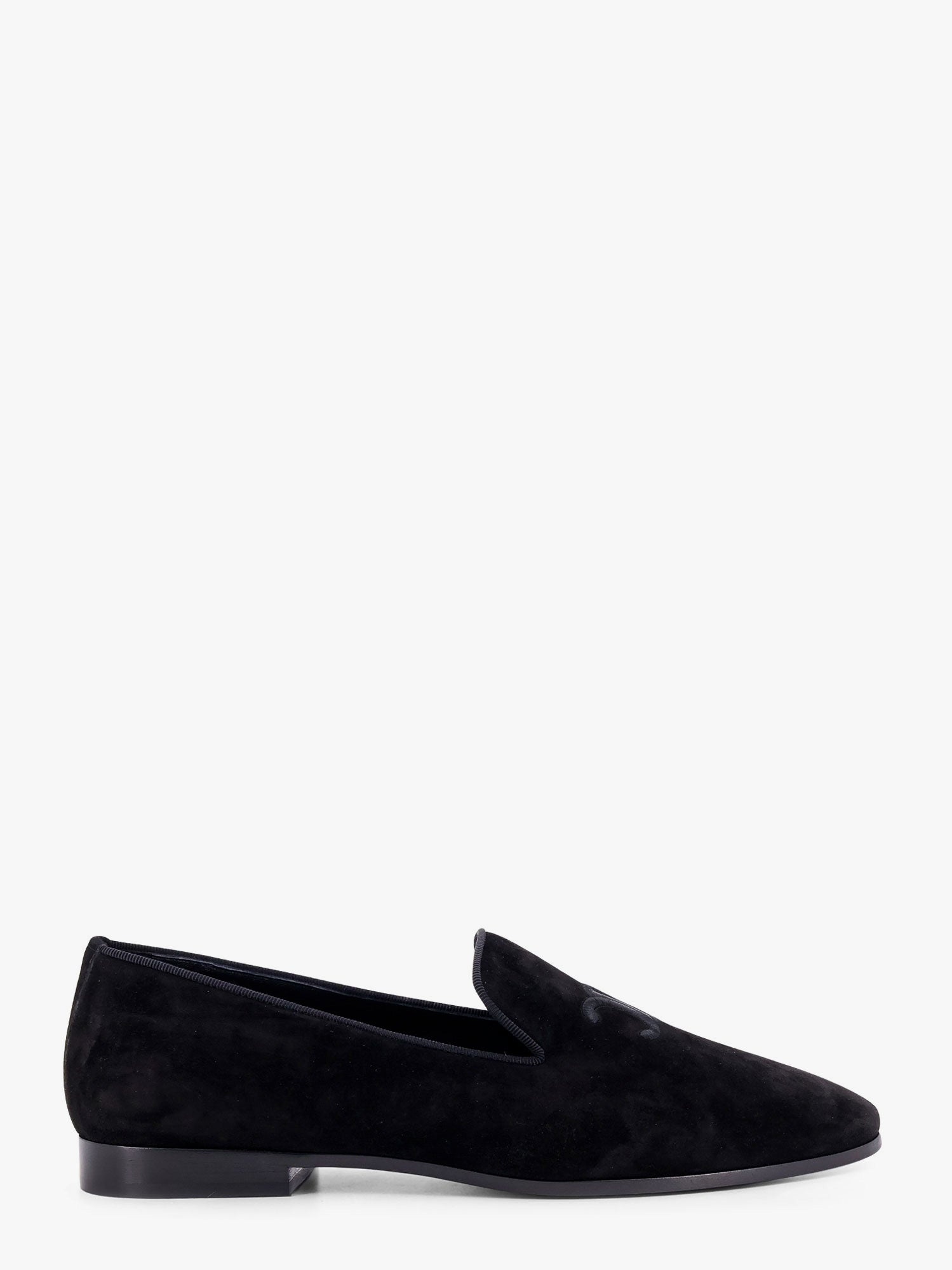Celine Velvet Loafer With Embroidered Triomphe Logo - 1