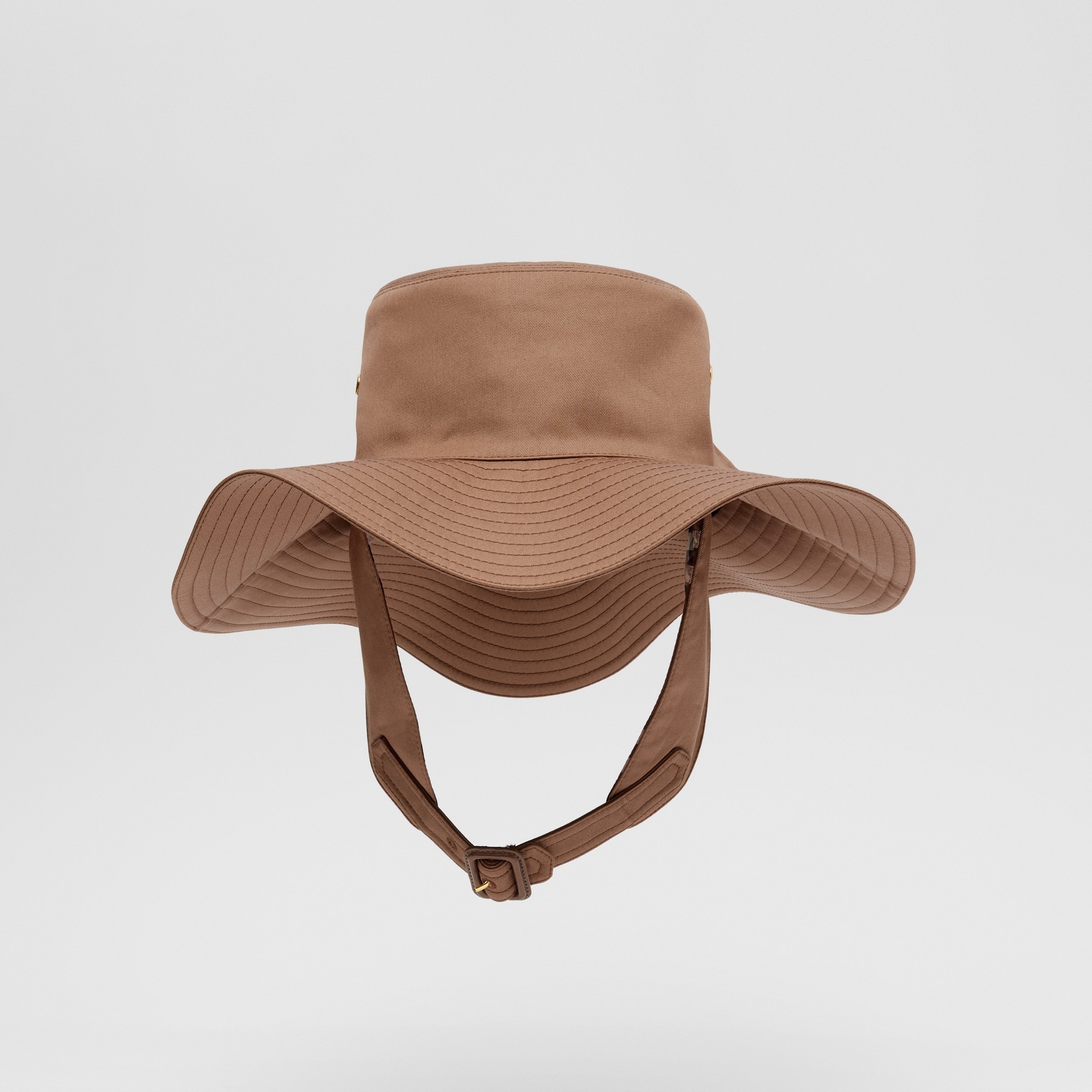 Detachable Strap Cotton Gabardine Hat - 1