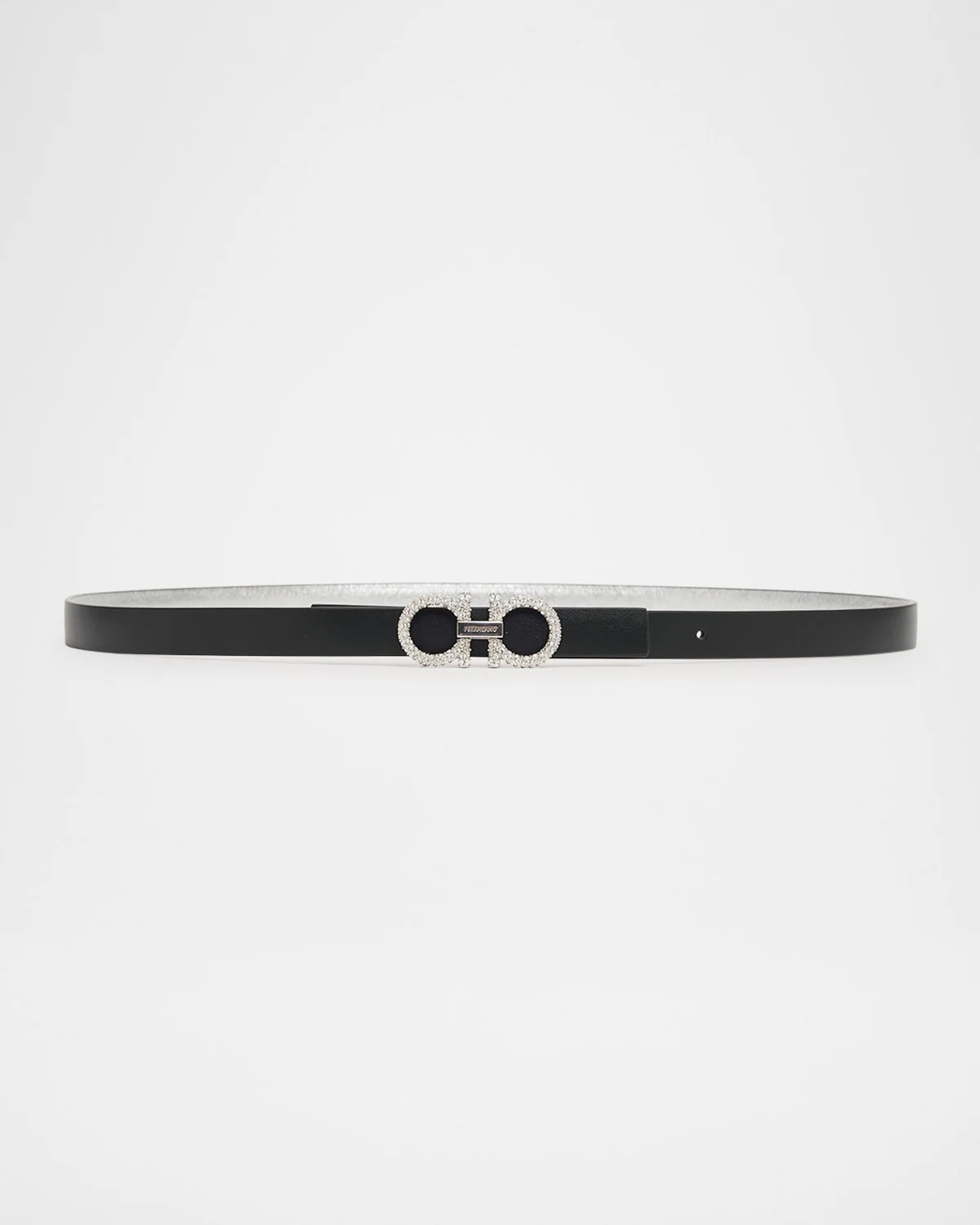Reversible Metallic Calfskin Leather Belt - 1