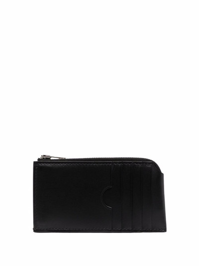 Acne Studios logo leather zip-up wallet outlook