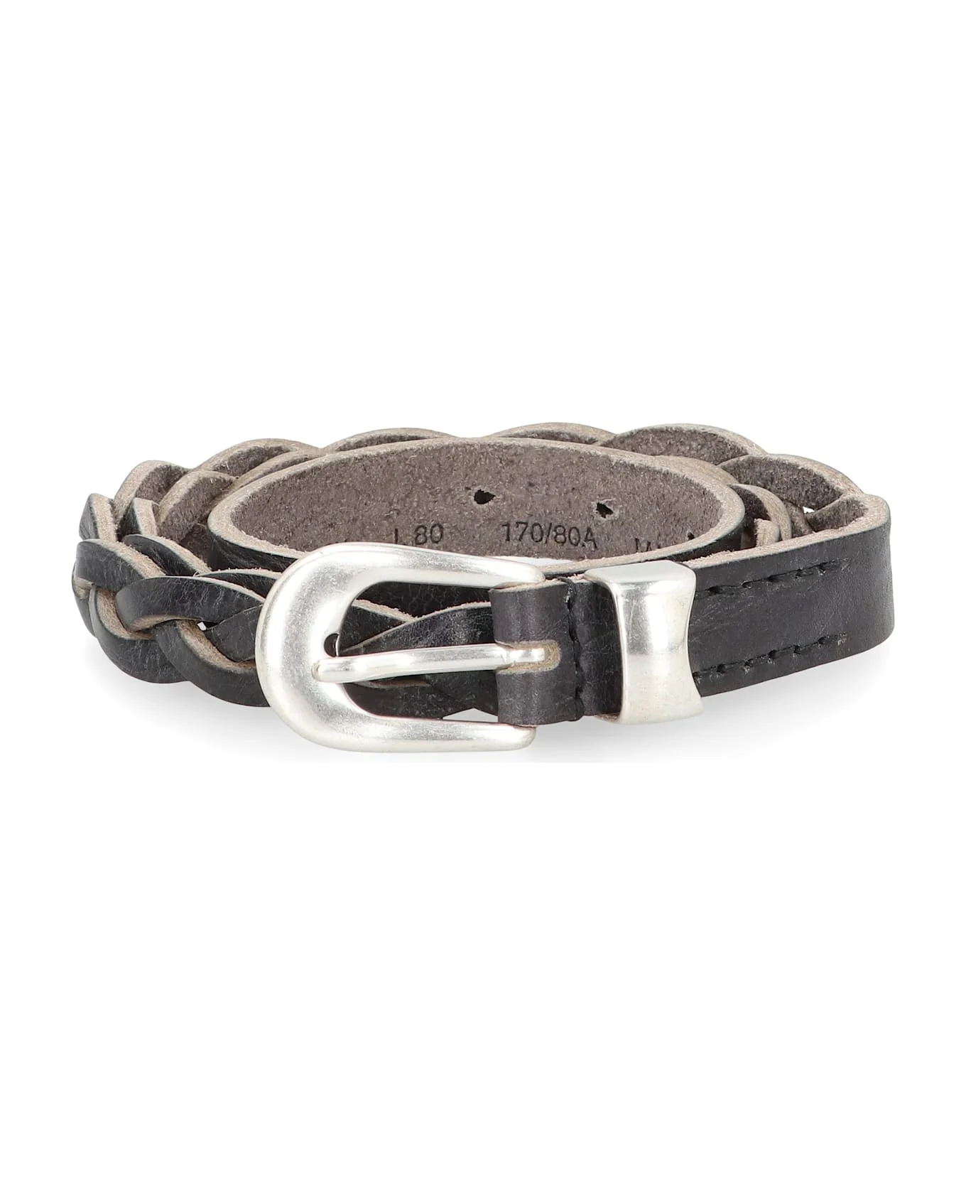Black Leather Belt - 1