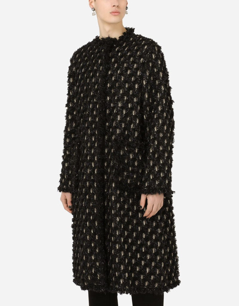 Lamé tweed coat 4