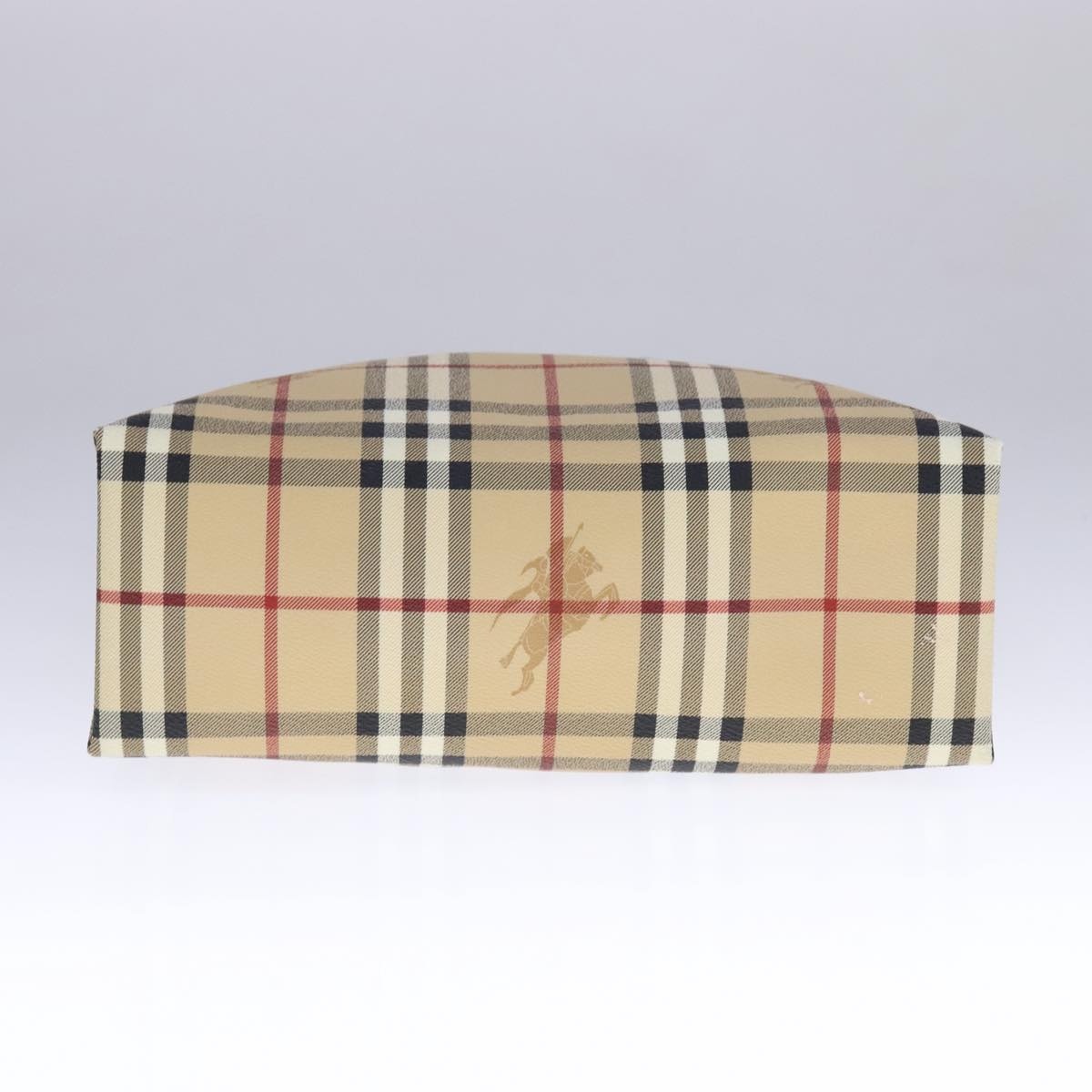 Burberry Nova Check Tote Bag Pvc Leather Beige - 5