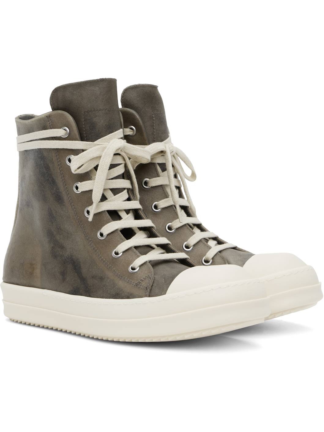 Gray Hollywood Leather Sneakers - 4