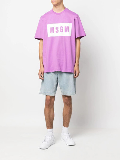 MSGM logo-print T-shirt outlook