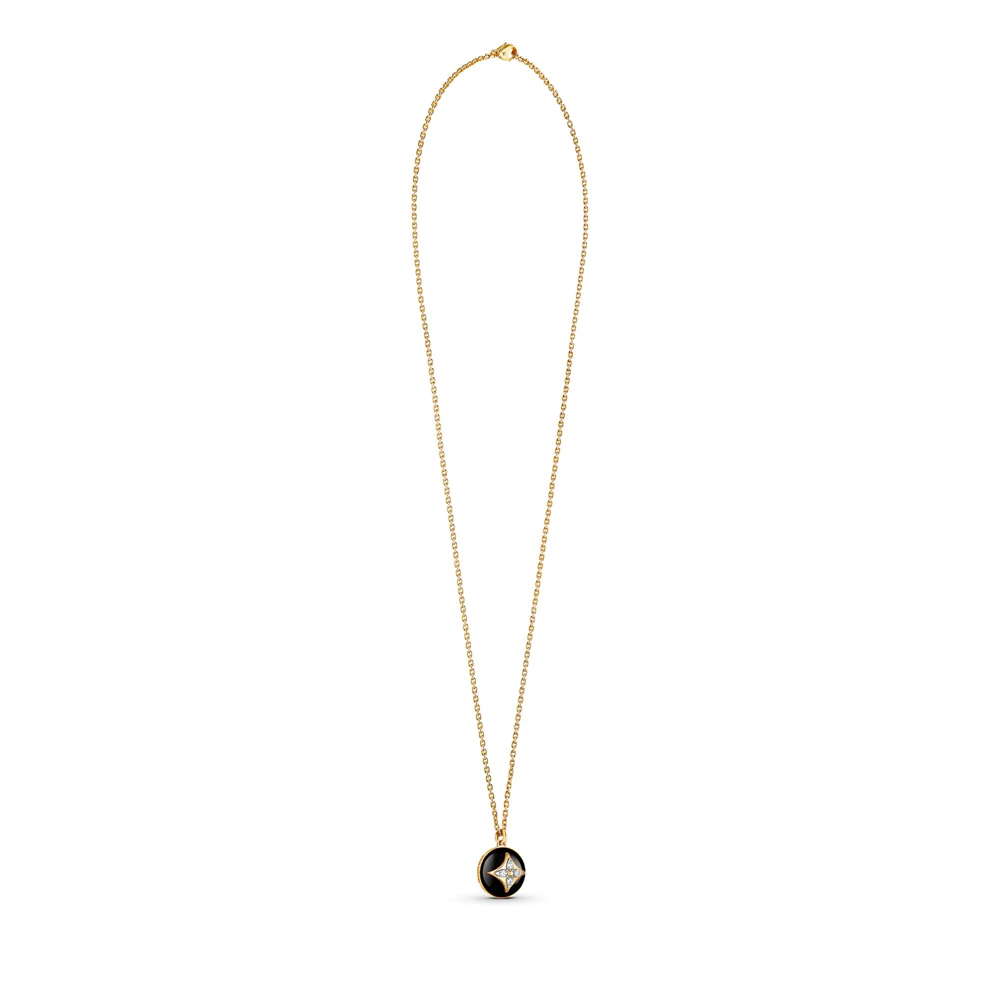 B Blossom Pendant, Yellow Gold, White Gold, Onyx And Diamonds - 5