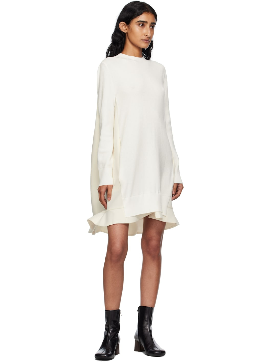 Off-White Suiting Mix Knit Minidress - 4
