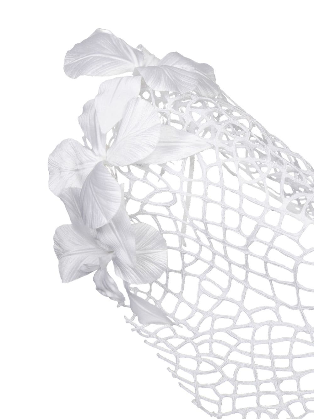 Double Orchid satin veil - 2