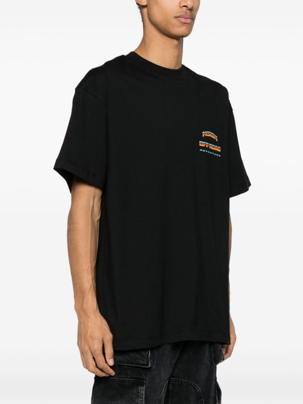 logo-print cotton T-shirt - 4