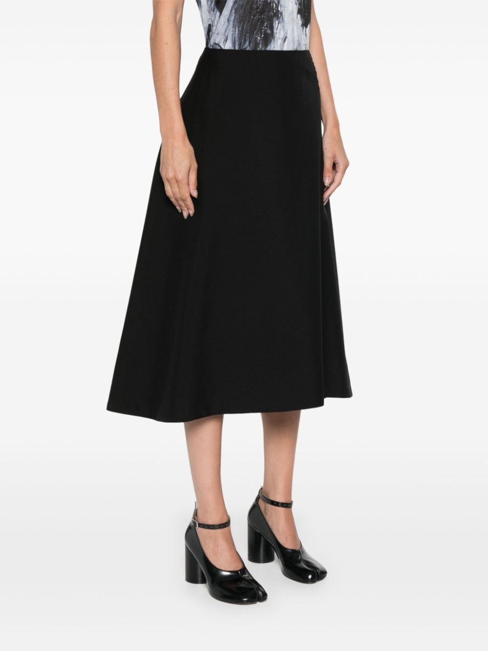 virgin-wool midi skirt - 3