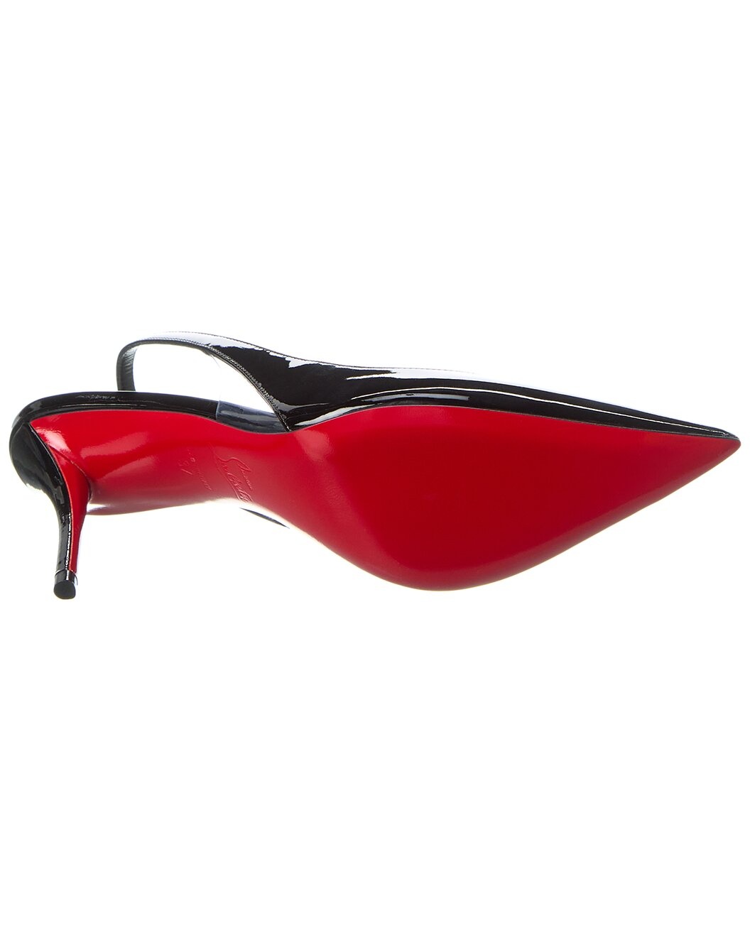 Christian Louboutin Posticha 80 Patent & Vinyl Slingback Pump - 4