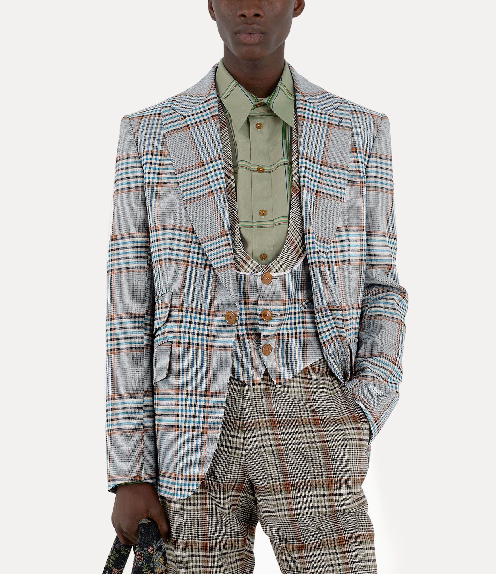 ONE BUTTON JACKET - 4