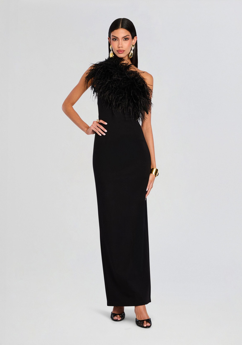 BLAIR FEATHER GOWN 1