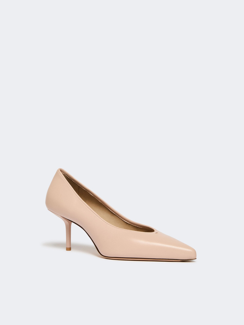 Max Mara SOFTPUMP Nappa leather court shoes - NUDO outlook