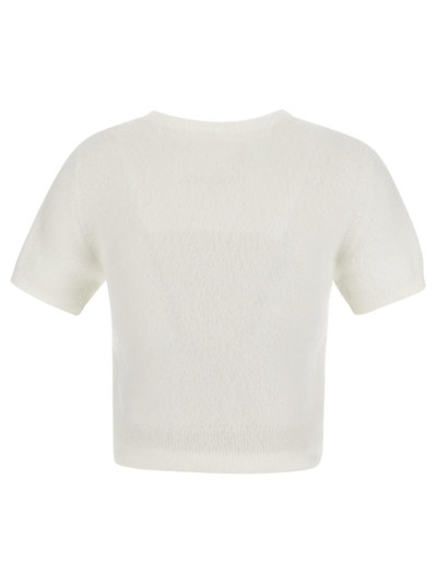 Maison Margiela Fluffy Knit Cropped Top outlook